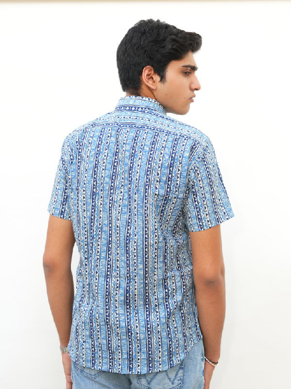 Indigo Rhythm Half Sleeve Shirt