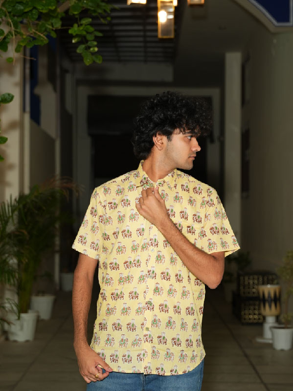 Royal Raag Printed half sleeve shirt – Rajasthani Heritage Edition